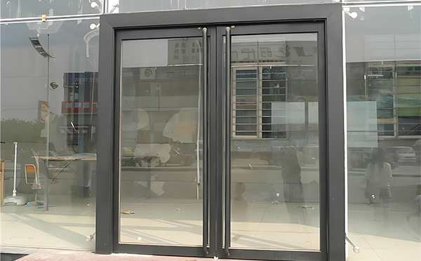 福海玻璃地弹门