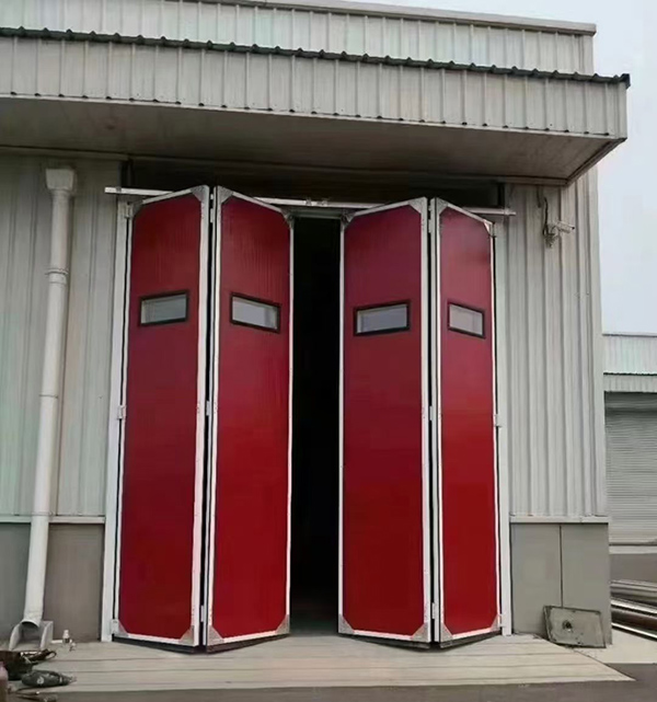 福海工业折叠门在大型装配车间出入口的应用实例